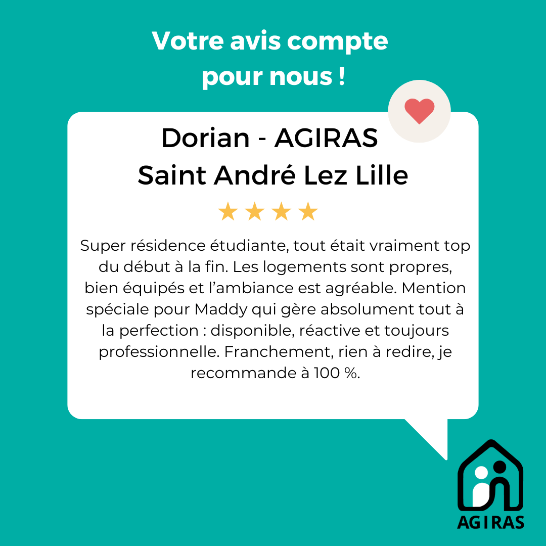 AGIRAS-Avis-client-Saint-a,dre-lez-Lille-Dorian